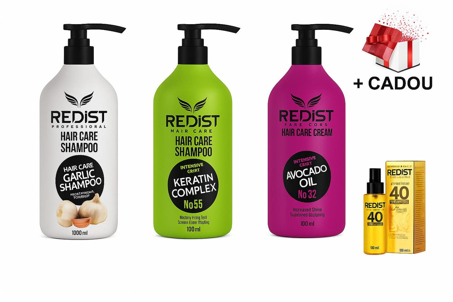 Set REDIST Îngrijire Completă Păr – 3 Produse + Ulei Cadou!”