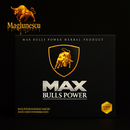 Miere Afrodisiacă Max Bulls Power  Potență Masculină Naturală – 12 plicuri