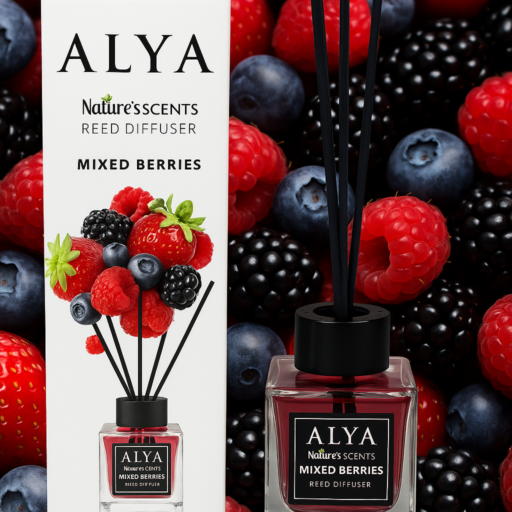 Odorizant camera sticla ALYA, MIXED BERRIES, 100ml