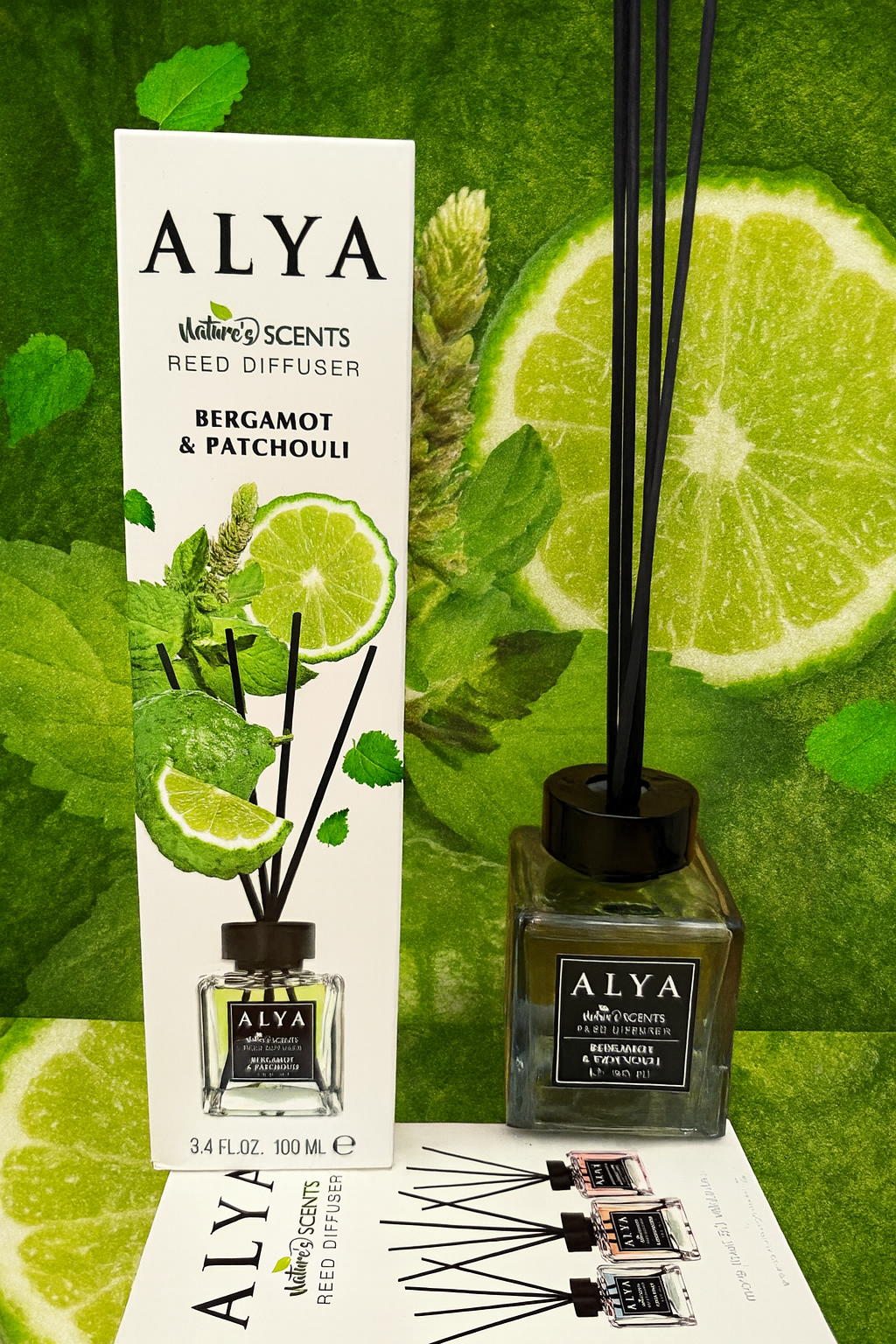 Odorizant camera sticla ALYA, BERGAMOT&PATCHOULI, 100ml