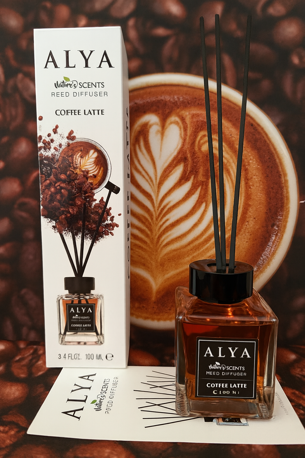 Odorizant camera sticla ALYA, COFFEE LATTE, 100ml