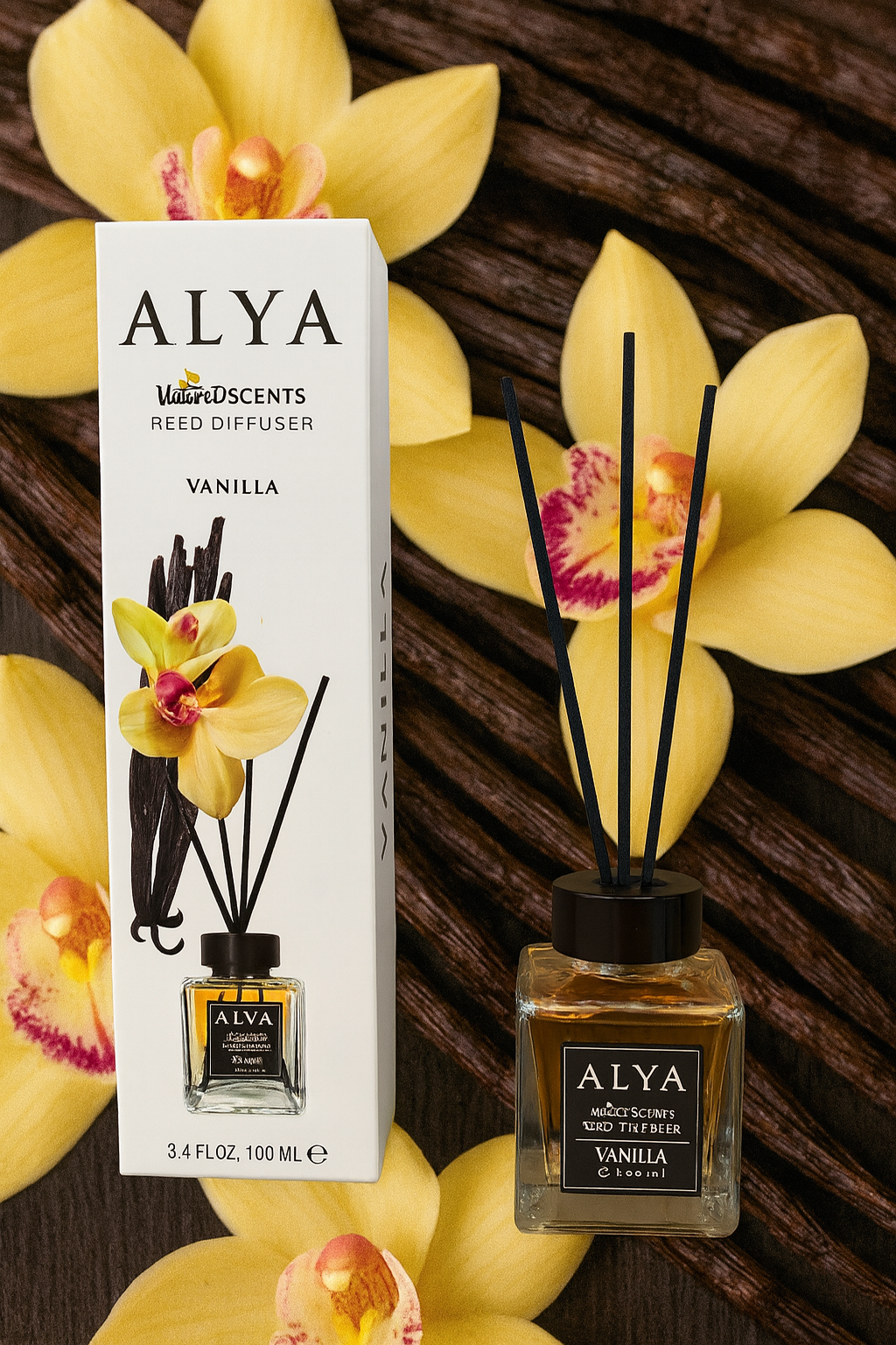 Odorizant de Camera Vanilia, Alya, Reed Diffuser, 100ml