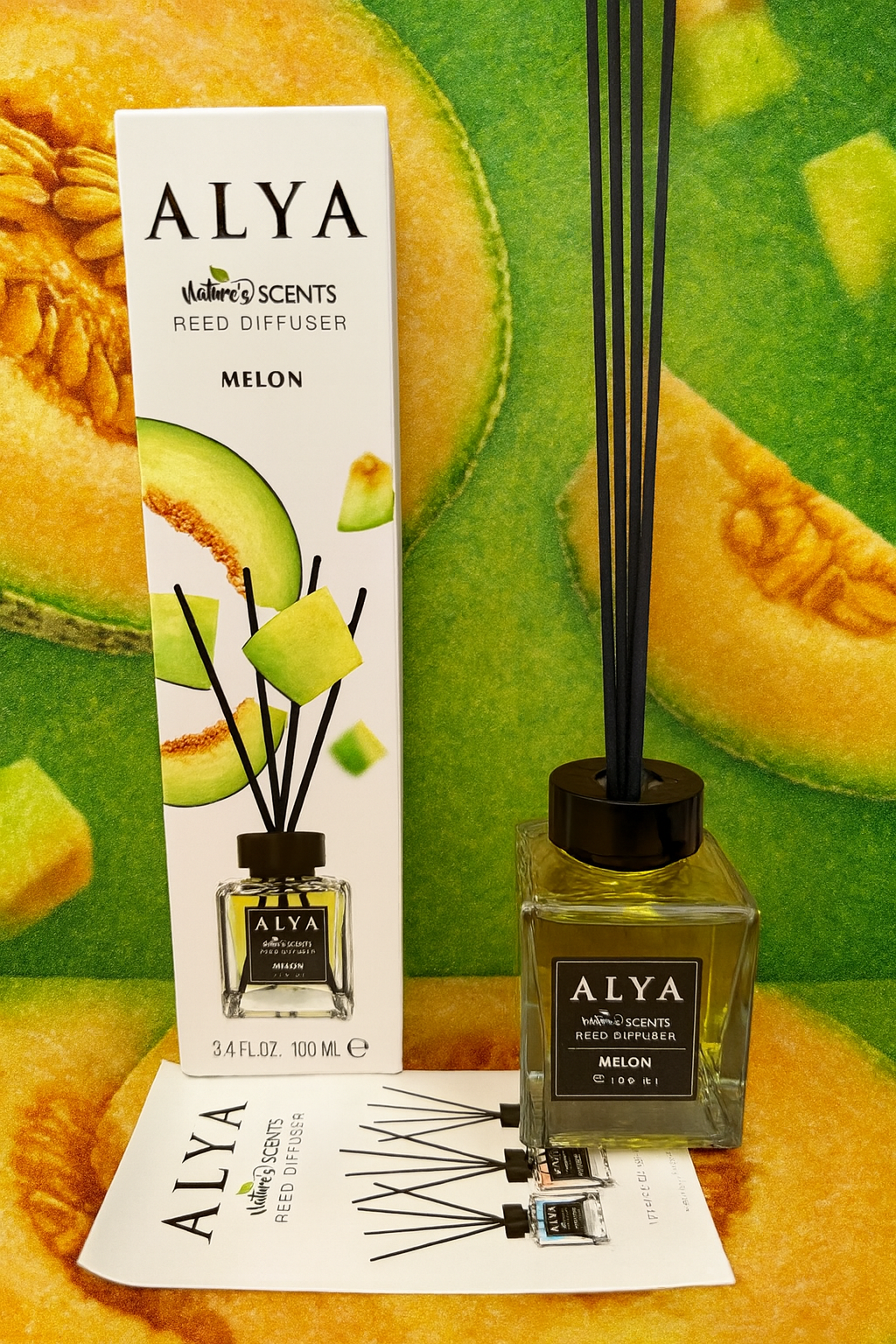 Odorizant camera sticla ALYA, MELON, 100ml