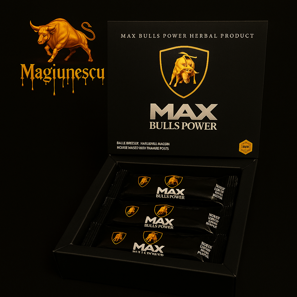 Miere Afrodisiacă Max Bulls Power  Potență Masculină Naturală – 12 plicuri