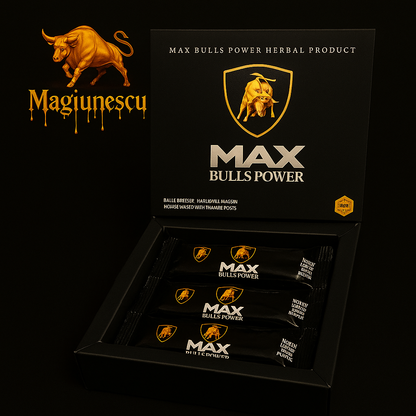 Miere Afrodisiacă Max Bulls Power  Potență Masculină Naturală – 12 plicuri