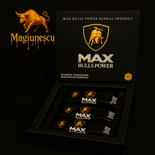 Miere Afrodisiacă Max Bulls Power  Potență Masculină Naturală – 12 plicuri