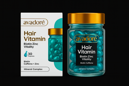 Avadoré Hair Boost – Complex Mineral cu Biotină și Zinc (30 Capsule)
